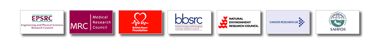 Funded by the EPSRC, MRC, BHF, BBSRC, NERC, CRUK and SAHFOS EPSRC, MRC, BHF, BBSRC, NERC, CRUK, SAHFOS