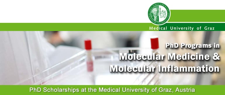 Medical University of Graz, PhD Program in Molecular Medicine & Molecular Inflammation
