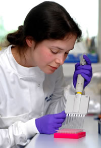 Student in Lab