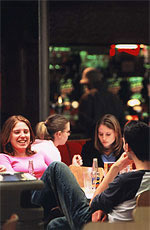 Students relaxing at Warwick University Students Relaxing