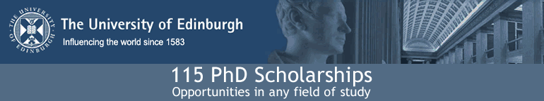 University of Edinburgh, 115 PhD Scholarships in any Field of Study