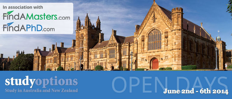 Study Options Open Days: Study in Australia & New Zealand Study Options Open Days: Study in Australia & New Zealand