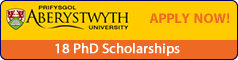 Aberystwyth University featured PhD opportunities