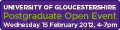University of Gloucestershire featured PhD opportunities